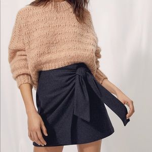 ARITZIA WILFRED HEATHER CHARCOAL NWT SKIRT